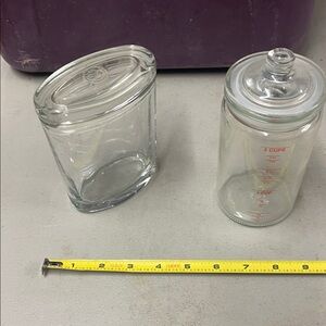 Clear Glass Jars Set